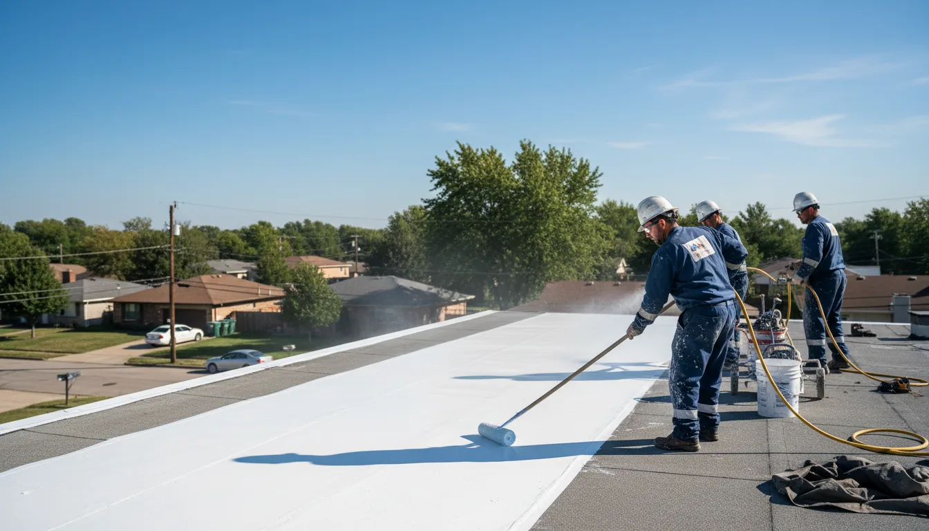 Commercial roof coating in Tuppers Plains, OH near me